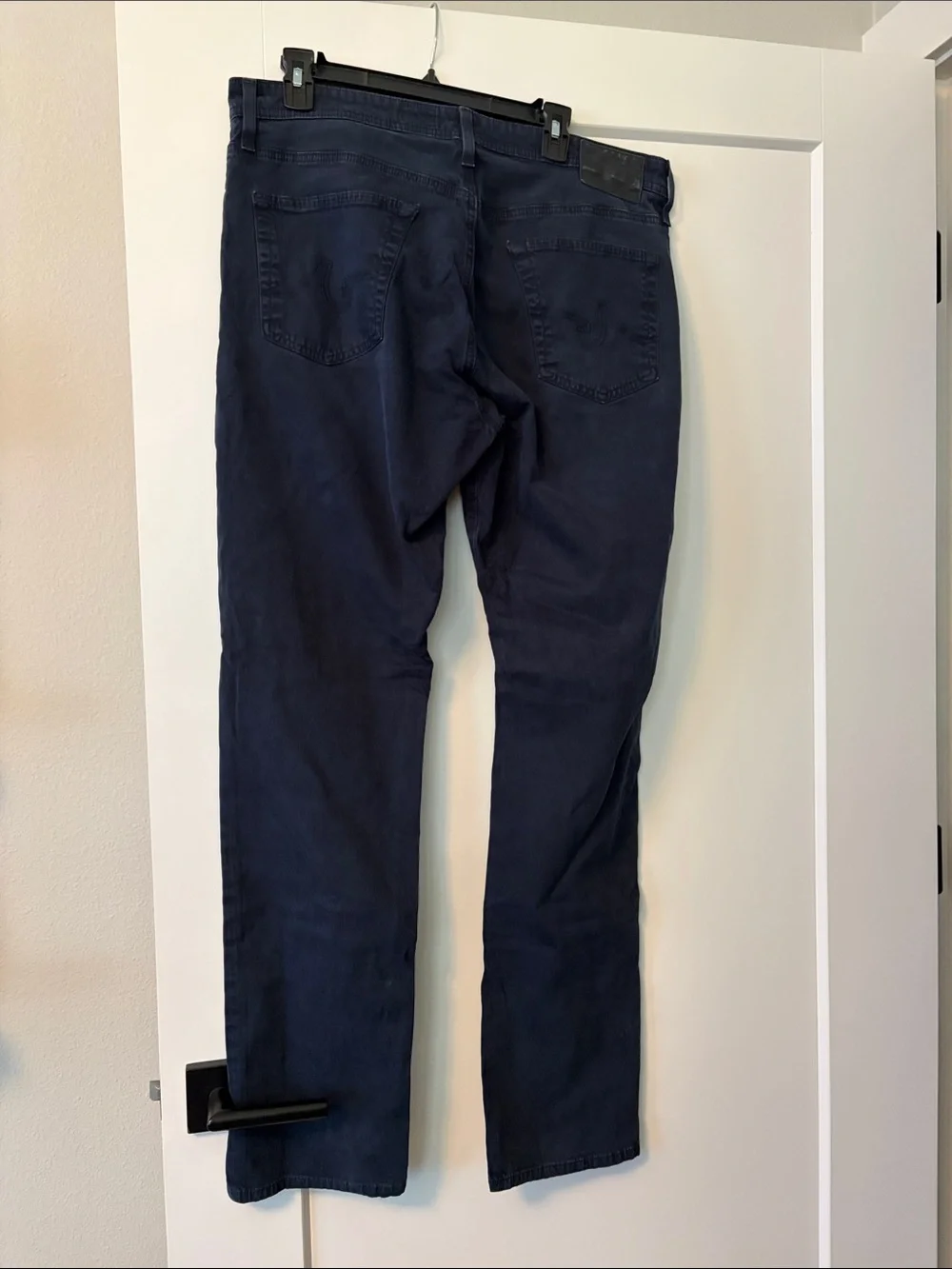 Ag Adriano Goldschmied Men's Dark Navy Straight Jeans